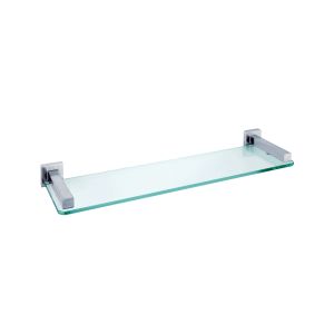 AGUZZO Quadro Glass Shelf with Polished Stainless Steel Arms