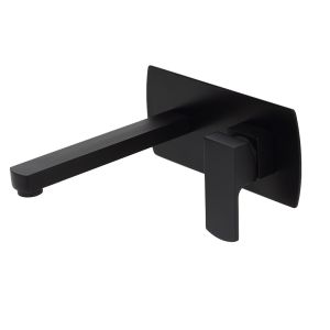 AGUZZO Terrus Wall Mounted Mixer and Spout - Matte Black