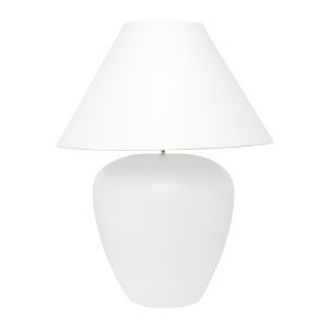 CAFE LIGHTING Picasso Table Lamp - White with White Shade