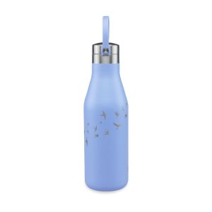 OHELO 500ml Drink Bottle with Etched Swallows - Blue