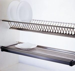 ELITE 90cm L-Shape Kitchen Cupboard Dish Rack