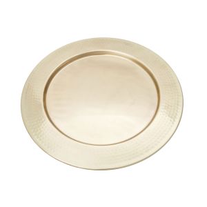 SSH COLLECTION Discus Small Round 31cm Wide Serving Tray - Hammered Bronze