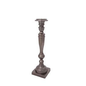 SSH COLLECTION Athena 48cm Single Candle Stand - Black Nickel Finish