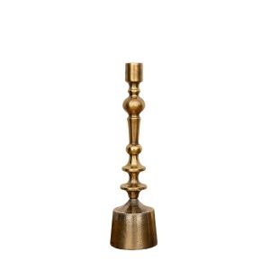 SSH COLLECTION Hudson 34cm Candle Stand - Antique Brass