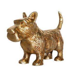 SSH COLLECTION Buster 19cm Decorative Dog Statuette - Antique Brass