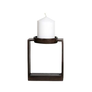SSH COLLECTION Miles 16.5cm Single Candle Stand - Antique Brown