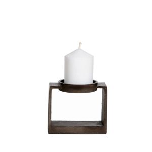 SSH COLLECTION Miles 11.5cm Single Candle Stand - Antique Grey