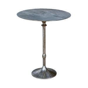 SSH COLLECTION Chizzel 50cm Wide Side Table - Antique Nickel