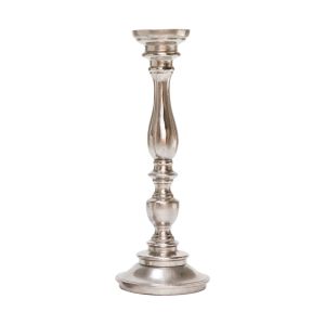 SSH COLLECTION Alexa 44cm Tall Single Candle Stand - Nickel