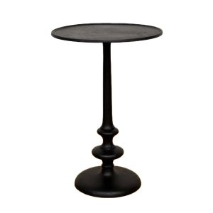 SSH COLLECTION Katherine 39cm Round Side/Occasional Table - Black