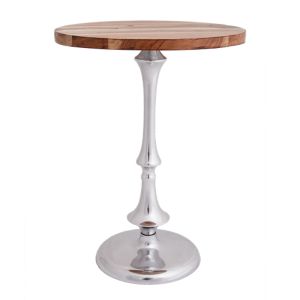 SSH COLLECTION Dana 41cm Round Occasional Table - Polished Rosewood Timber Top