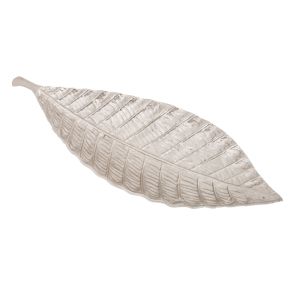 SSH COLLECTION Troppo Small 38cm Long Decorative Leaf - Nickel