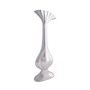 SSH COLLECTION Lotus Small 70cm Tall Vase - Polished Aluminium