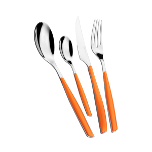 BUGATTI Glamour 24 Piece Cutlery Set - Orange