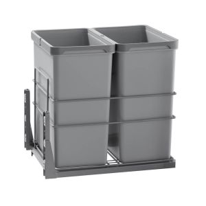 HIGOLD Concelo 56L Twin Slide Out Bottom Mounted Concealed Bin (for 45cm cupboard)