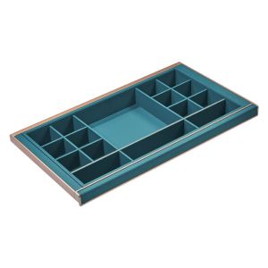 HIGOLD B Series Pull Out Wardrobe Storage Tray with Multiple Sections (for 90cm cupboard)