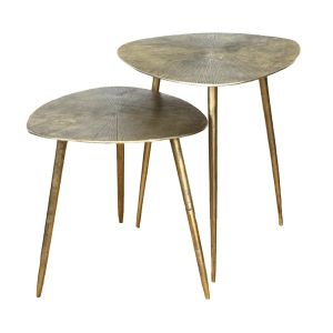 SSH COLLECTION Revival 46cm Wide Side Table - Brass