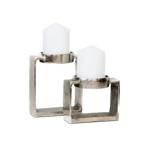 SSH COLLECTION Miles 16.5cm Single Candle Stand - Nickel