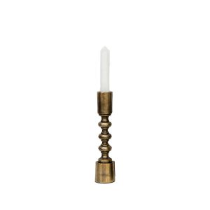 SSH COLLECTION Ripple 22cm Single Candle Stand - Brass