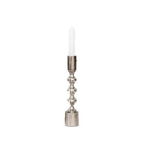 SSH COLLECTION Ripple 25cm Single Candle Stand - Nickel