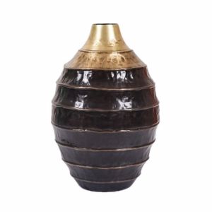 SSH COLLECTION Cocoon Large 44cm Tall Vase - Brass