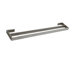 AGUZZO Montangna Stainless Steel Double Towel Rail 750mm - Brushed Satin