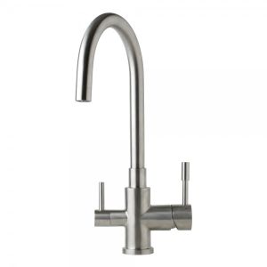 SWEDIA Otto Stainless Steel Kitchen Mixer with Filtered Water Outlet - Brushed