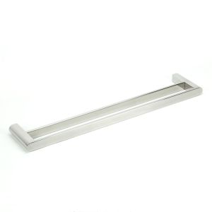 VALE Fluid 600mm Double Towel Rail - Polished Stainless Steel