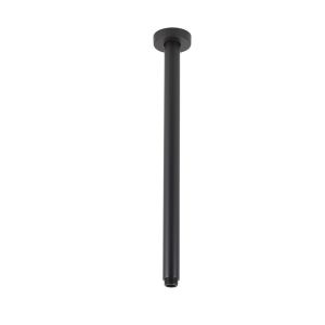 VALE 400mm Ceiling Mounted Round Shower Arm - Matte Black