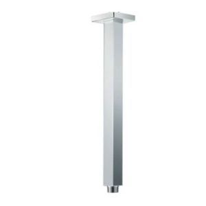 VALE 400mm Ceiling Mounted Square Shower Arm - Chrome