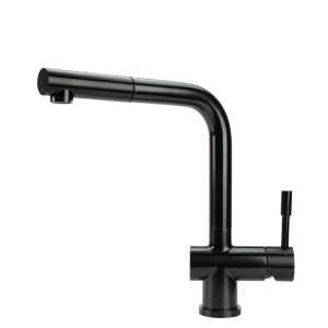 SWEDIA Sigge Stainless Steel Kitchen Mixer Tap with Pull-Out - Satin Black