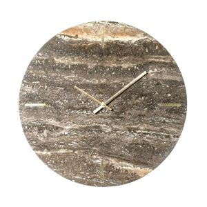 SSH COLLECTION Tivoli 48cm Wide Wall Clock - Travertine