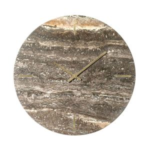 SSH COLLECTION Tivoli 41cm Wide Wall Clock - Travertine