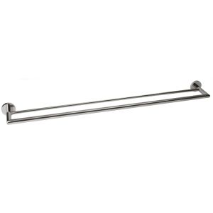 VALE Symphony 900mm Double Towel Rail - Polished Stainless Steel