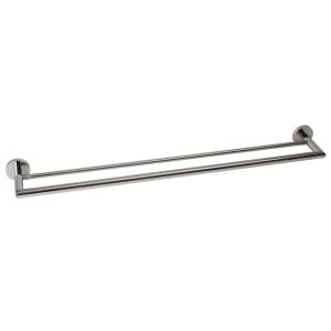 VALE Symphony 750mm Double Towel Rail - Polished Stainless Steel