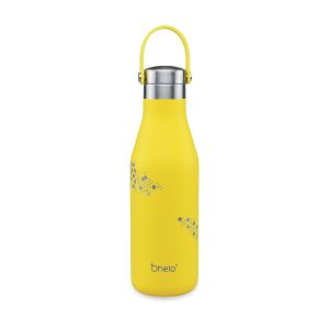 OHELO 500ml Drink Bottle with Etched Bees - Yellow