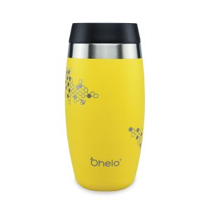OHELO 400ml Tumbler with Etched Bees - Yellow